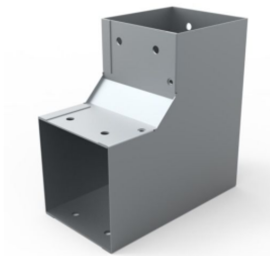 CODO PARA DUCTO DE 6 CM A 90°