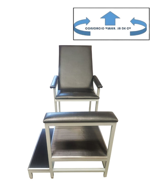 Silla cama toma de muestras